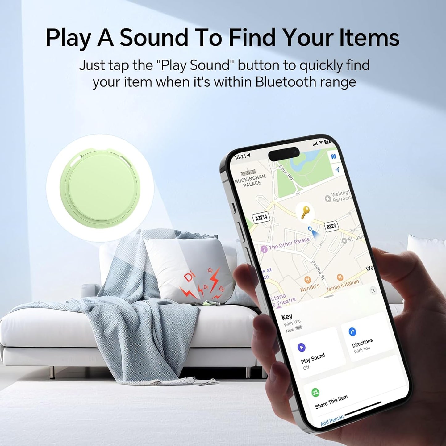 Air 4 Pack tags Tracker [Apple MFi Certified] Pair with Apple Find My(iOS Only) Smart Bluetooth Key Tracking Tags Item Finders Waterproof Worldwide Located Devices for Pet Wallet Backpack Dogs Luggage
