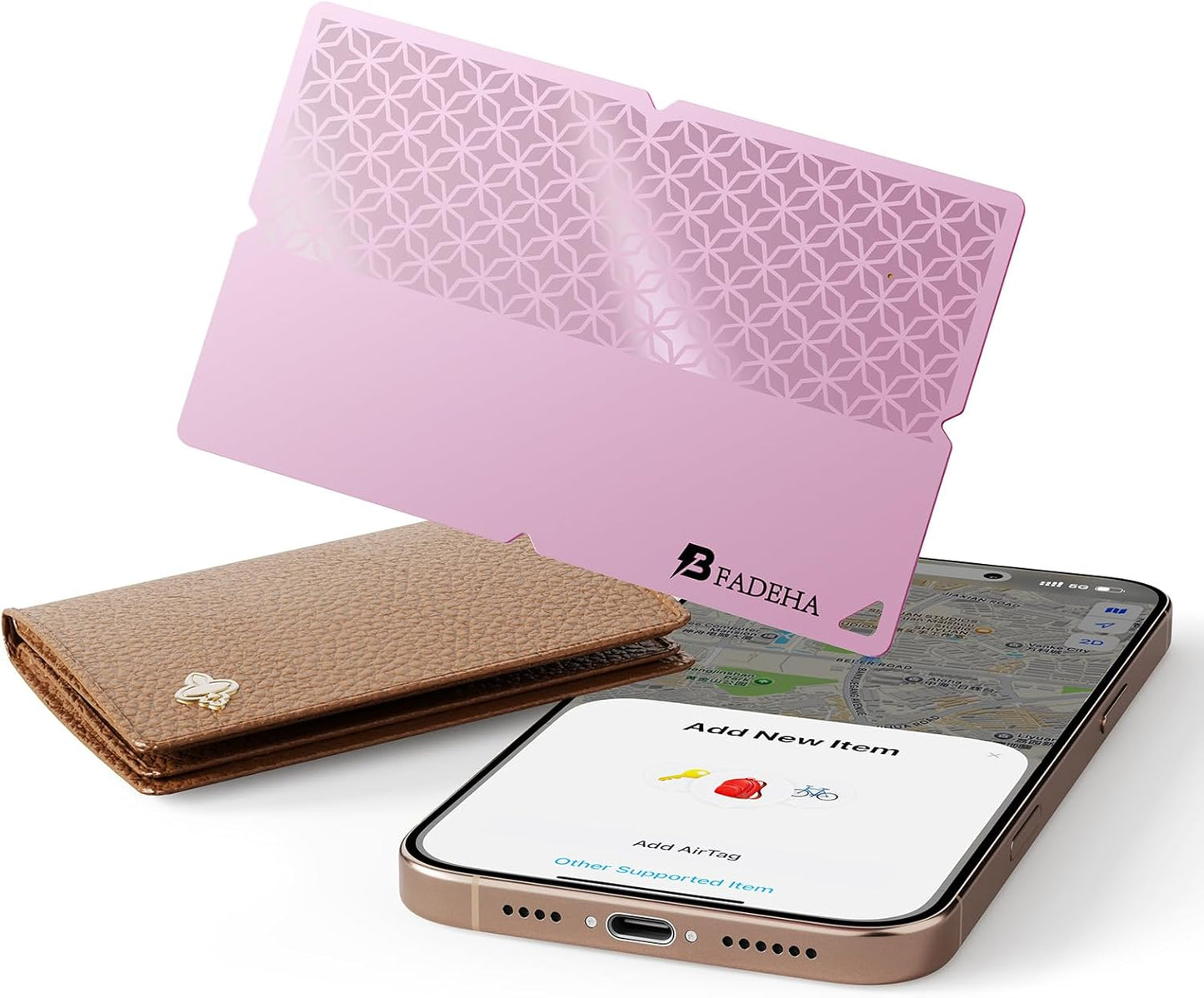 2025 [Apple MFi Certified] (iOS Only) Bluetooth Tracker Smart Finder for Apple Find My, iPhone Card Wallet Finder GPS Tracker, 5-10 Years Battery, Keys Finder and Item Locator for Keys, Bags, Passport