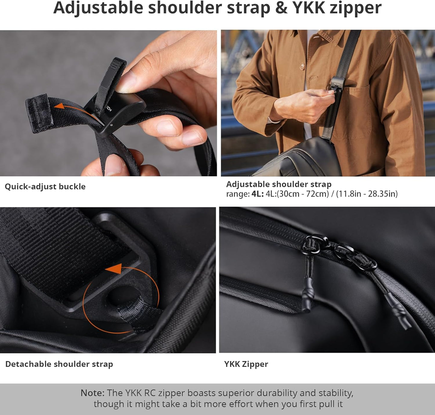 PGYTECH OneGo Solo V2 Camera Sling Bag, 4L Camera Chest Bag Crossbody Fanny Pack for Urban Travel Photographers, Small Shoulder Slingpack for Sony/Canon/Nikon/Mirrorless, Green