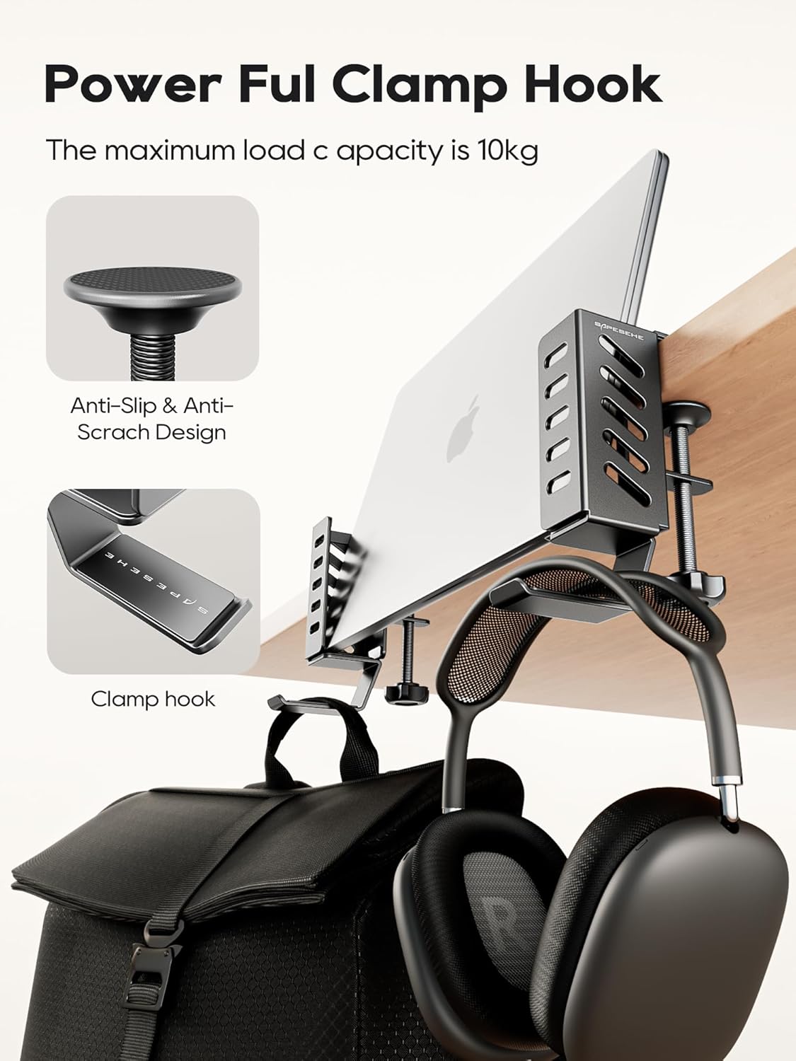 Laptop Holder Vertical, Laptop Stand for Desk