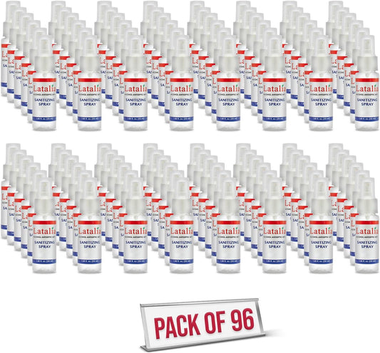 Hand Sanitizer Spray - Pack of 96 Unscented Spray Hand Sanitizer for Hands (1.85 fl. oz & 55ml)