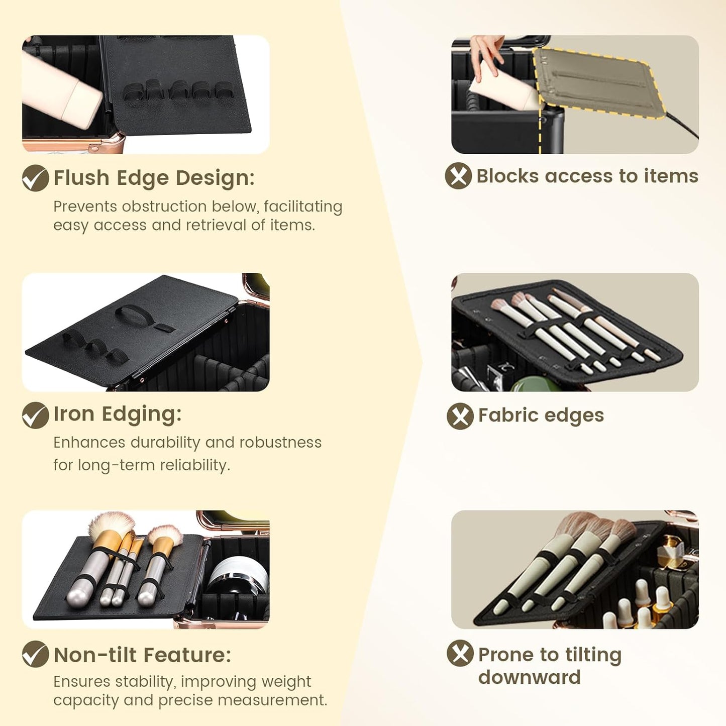 Makeup Train Case with Magnetic LED Mirror Makeup Organizer Box Travel Cosmetic Case with 3 Colors LED Mirror Portable Vanity Make up Suitcase with Lockable Keys Dividers Brush Holder, Silver