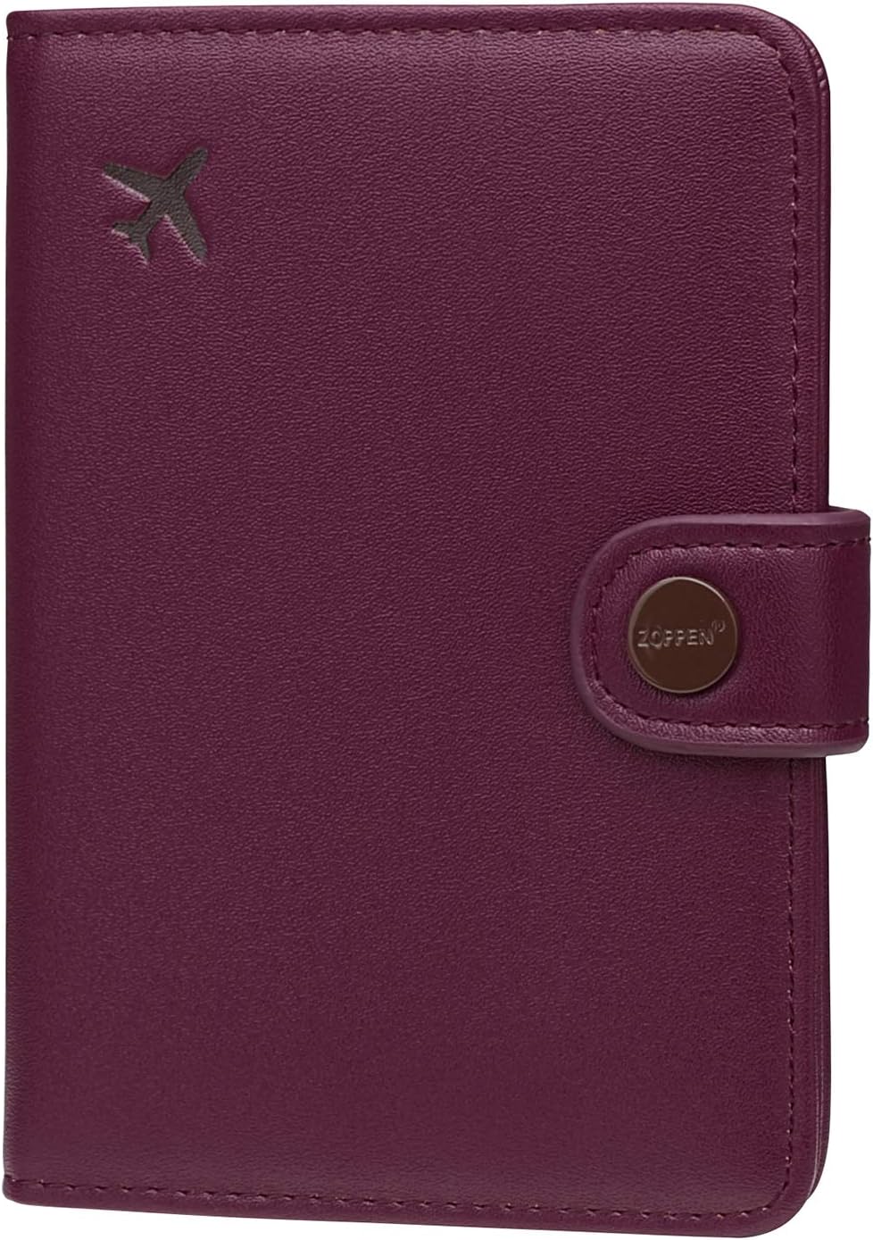 ZOPPEN Passport Holder Women, Passport Cover Travel Wallet Rfid Blocking Passport Wallet Cover Case Travel Essentials Document Organizer, Grape Purple