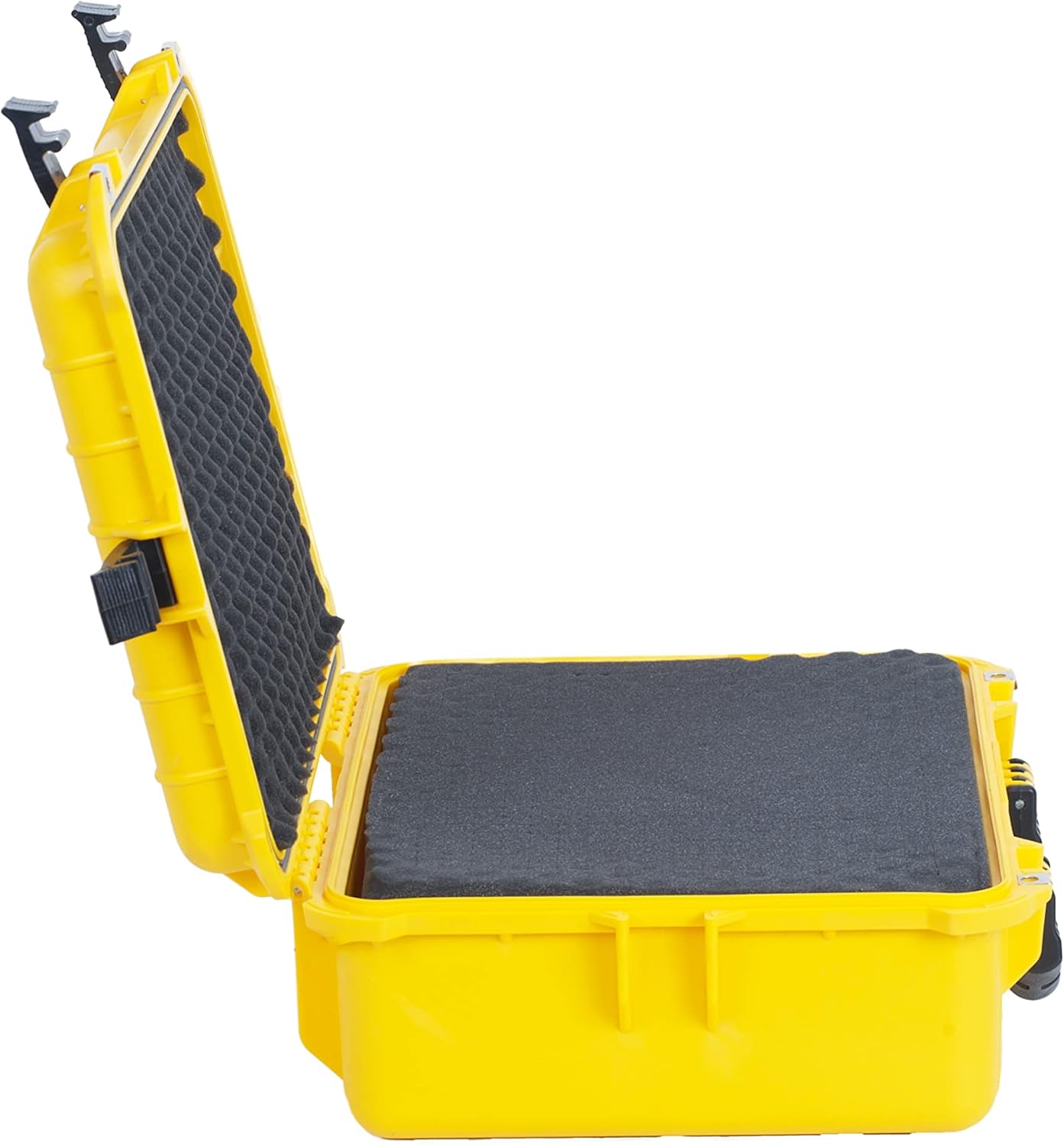 MEIJIA Portable Waterproof Protective Case,Hard Camera Case,Customized Fit Foam Inserted, Elegant Black,Fit for Camera, Equipments, Lens,Drones(Black)