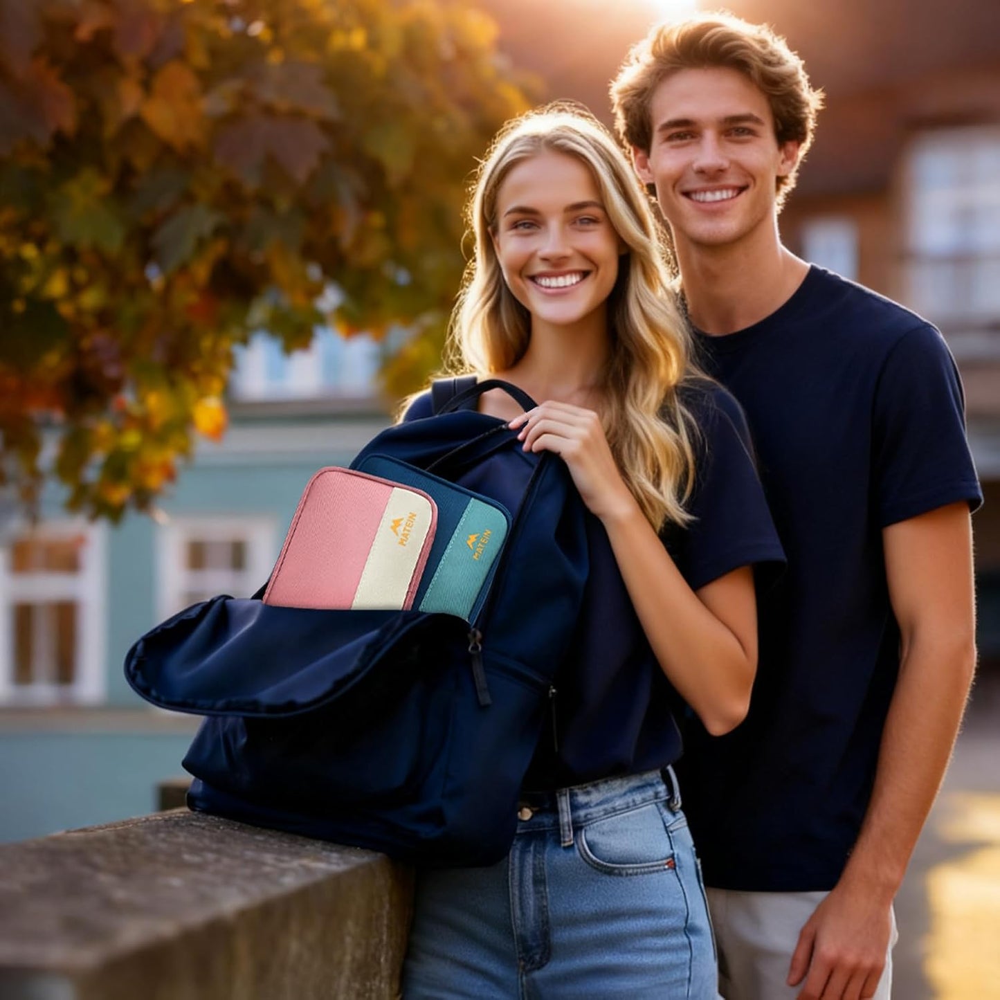 MATEIN Travel Cable Organizer Pouch, Scratch Resistant Portable Charger Case for Electronic Accessories, Travel Tech Bag for Cable, Guitar Picks, Cord Organizer Bag for Work & Office, 2 Pack