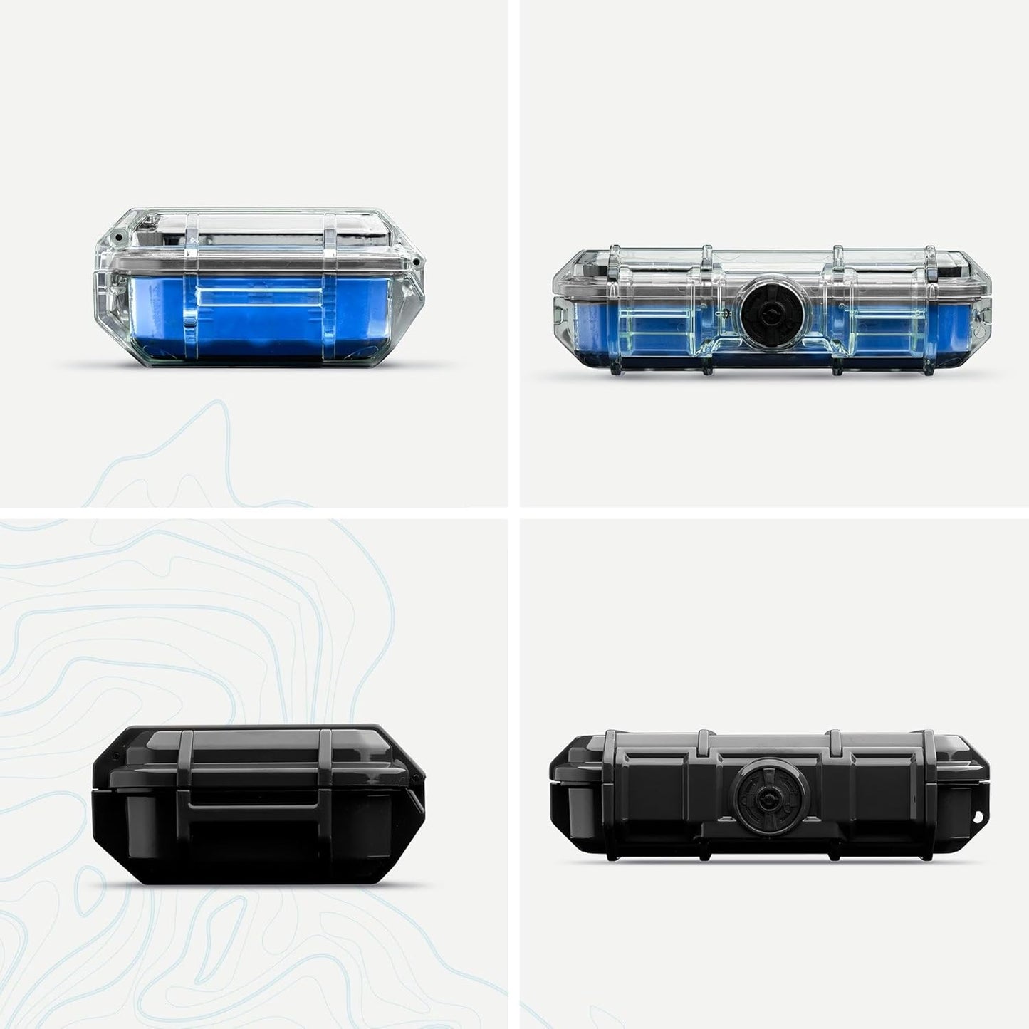 Evergreen ToughBox - Protective Case for GoPro | Compatible with GoPro Hero 9, 10, 11, 12 | Waterproof, Shockproof, Dustproof | Pre-Cut Battery Insert, Max Lens Mod, Bonus SD Card Holder (Clear)