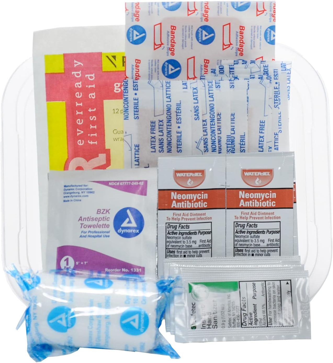 MFASCO Personal Cuts & Scrapes -First Aid Kit Disposable - Mini Travel Size - Compact Medical Kit for Car, Hiking, Camping - Portable, Refillable - Ideal for Parents, Teachers, On-The-Go Use