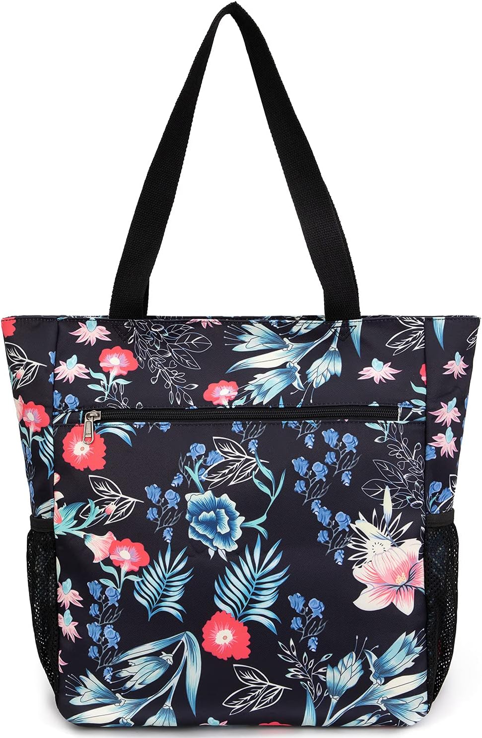 ETidy Large Capacity Foldable Tote Bag With Zipper Water-resistant SandproofWomen Beach Bag Handbag GymBag Travel ShoppingBag