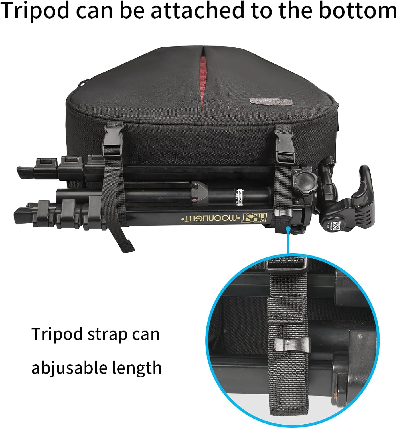 CADeN Camera Bag Sling Shoulder Bag Camera Case Waterproof with Rain Cover Tripod Holder, Compatible for DSLR/SLR Cameras (Canon Nikon Sony Pentax) and Accessories Shoulder Camera Bag