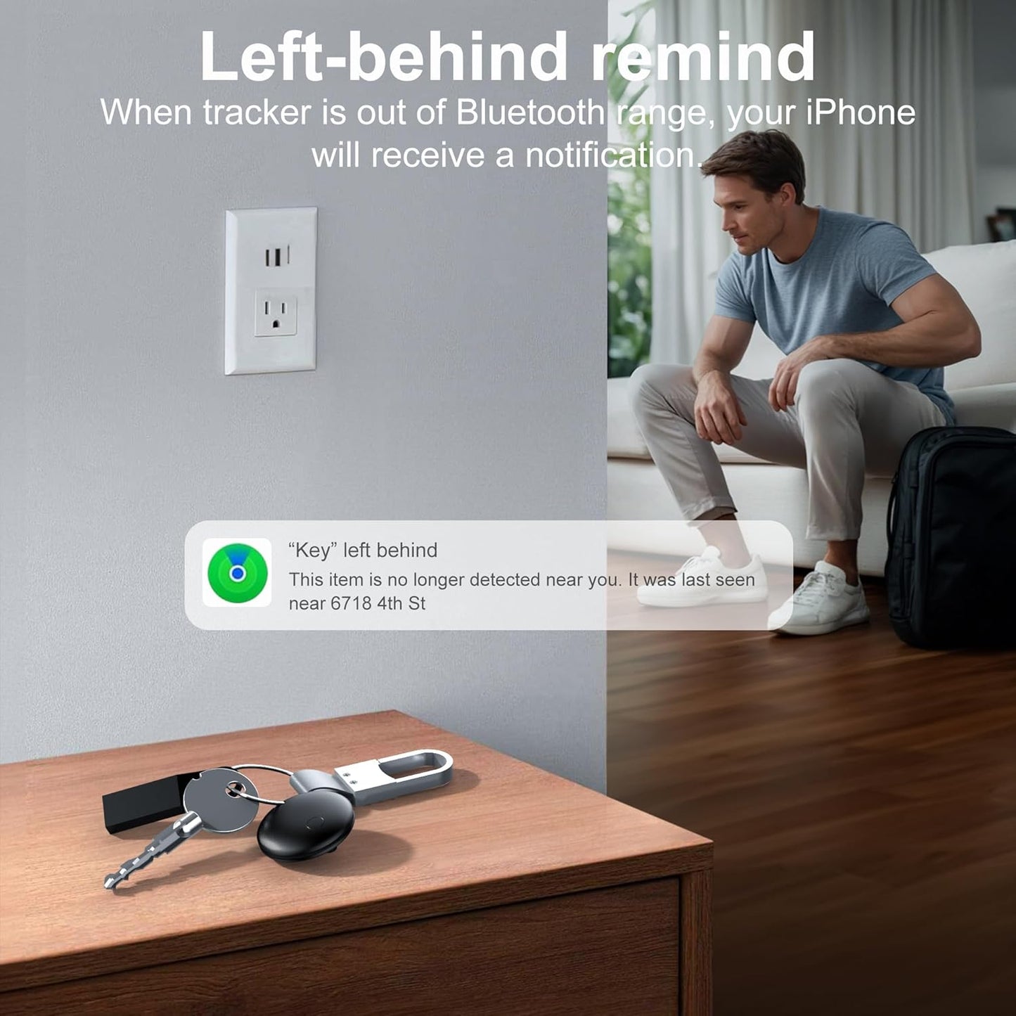 Air Tracker Tags-4 Pack, Pet Trackers, Item Locator Tags Works with Apple Find My | iOS Only | 4 Different Cases | Replaceable Battery | Water-Resistant | Item Finder for Key, Luggage, Backpack, Bike