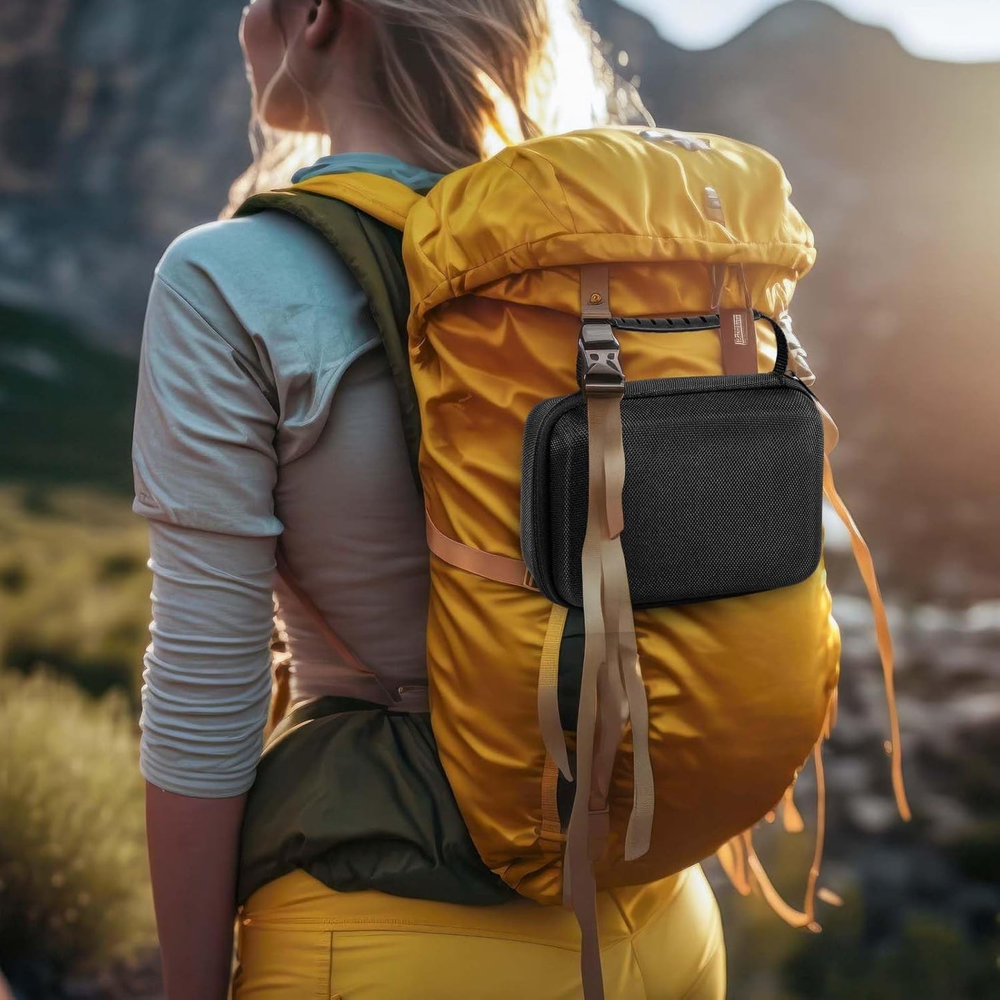 EVA Hard Case with Customizable Foam Protective EVA Carrying Case Shockproof Outdoor for Camera, Digital Products, Electronic Instruments with Knife(Black,11 x 7.8 x 4.3 Inch)