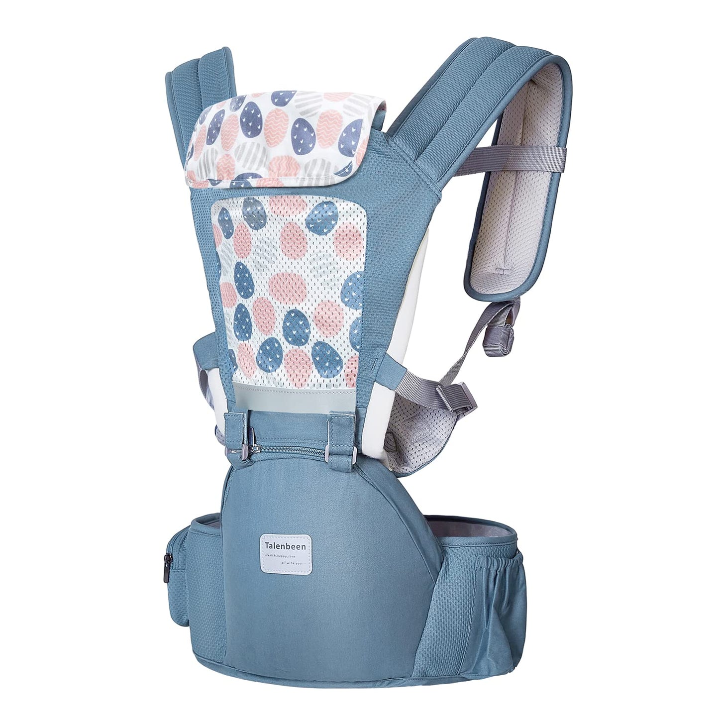 Baby Carrier 6-in-1 Newborn to Toddler, Baby Carrier with Hip Seat Lumbar Support 7-41 lbs, Baby Soft Carrier for All Seasons & Positions, Adjustable Size for Shopping Hiking Travelling