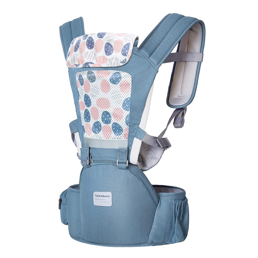 Baby Carrier 6-in-1 Newborn to Toddler, Baby Carrier with Hip Seat Lumbar Support 7-41 lbs, Baby Soft Carrier for All Seasons & Positions, Adjustable Size for Shopping Hiking Travelling