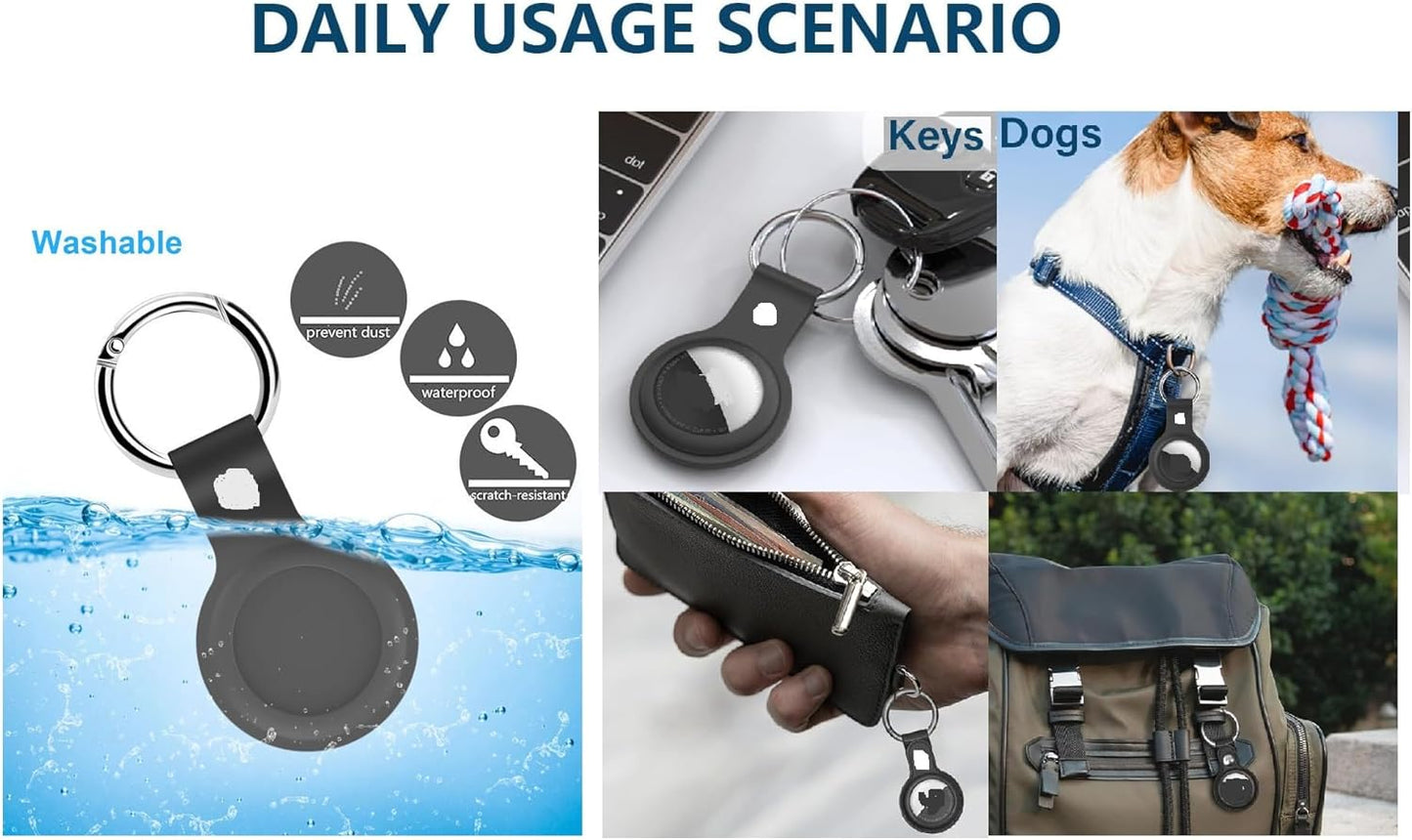 Key Finder, Bluetooth Tracker Tag, Works with Find My (iOS Only),Sound Location, Key Locator Tracker for Luggage, Suitcase, Wallet, Pet, Kid 4 Pack