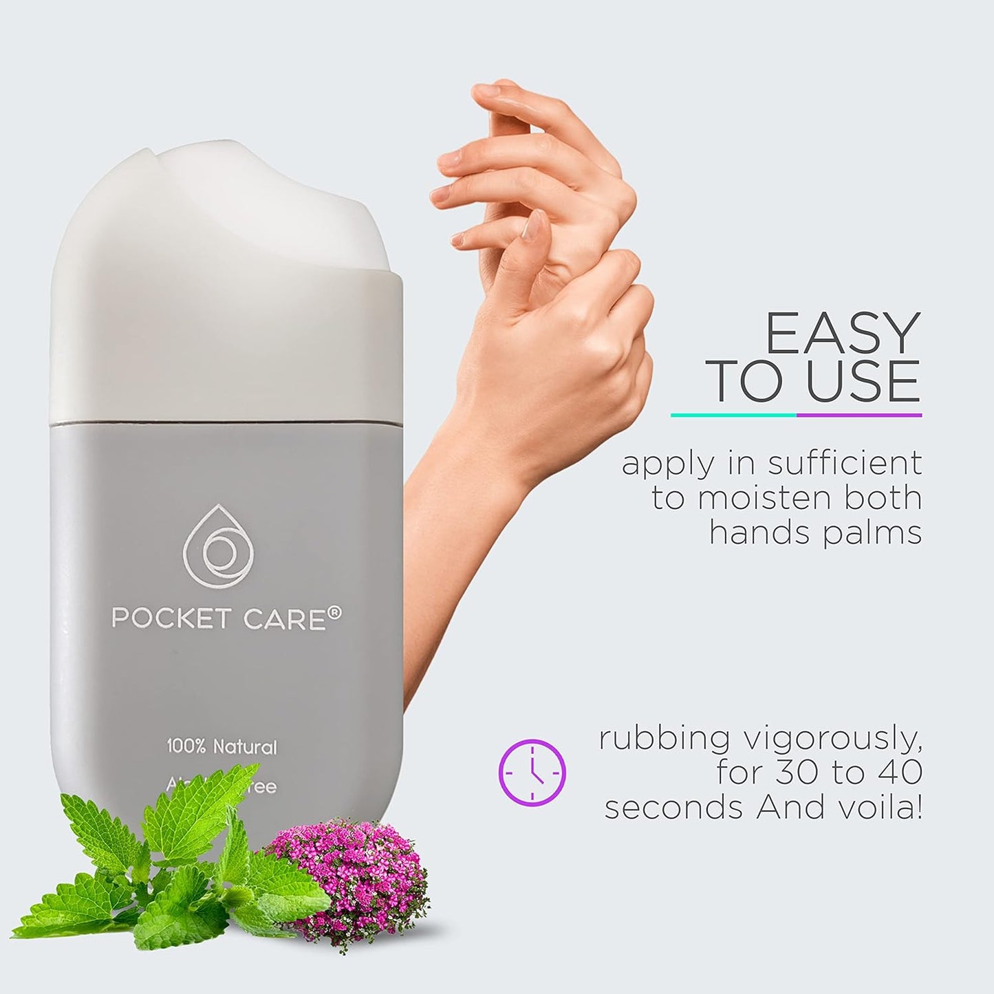 POCKET CARE | 3 Pack Sport Perfume Hand sanitizer Spray 15 ml - Spray for Hands | Organic Moisturizing Spray | Travel Size - Travel Accessories | 100% natural