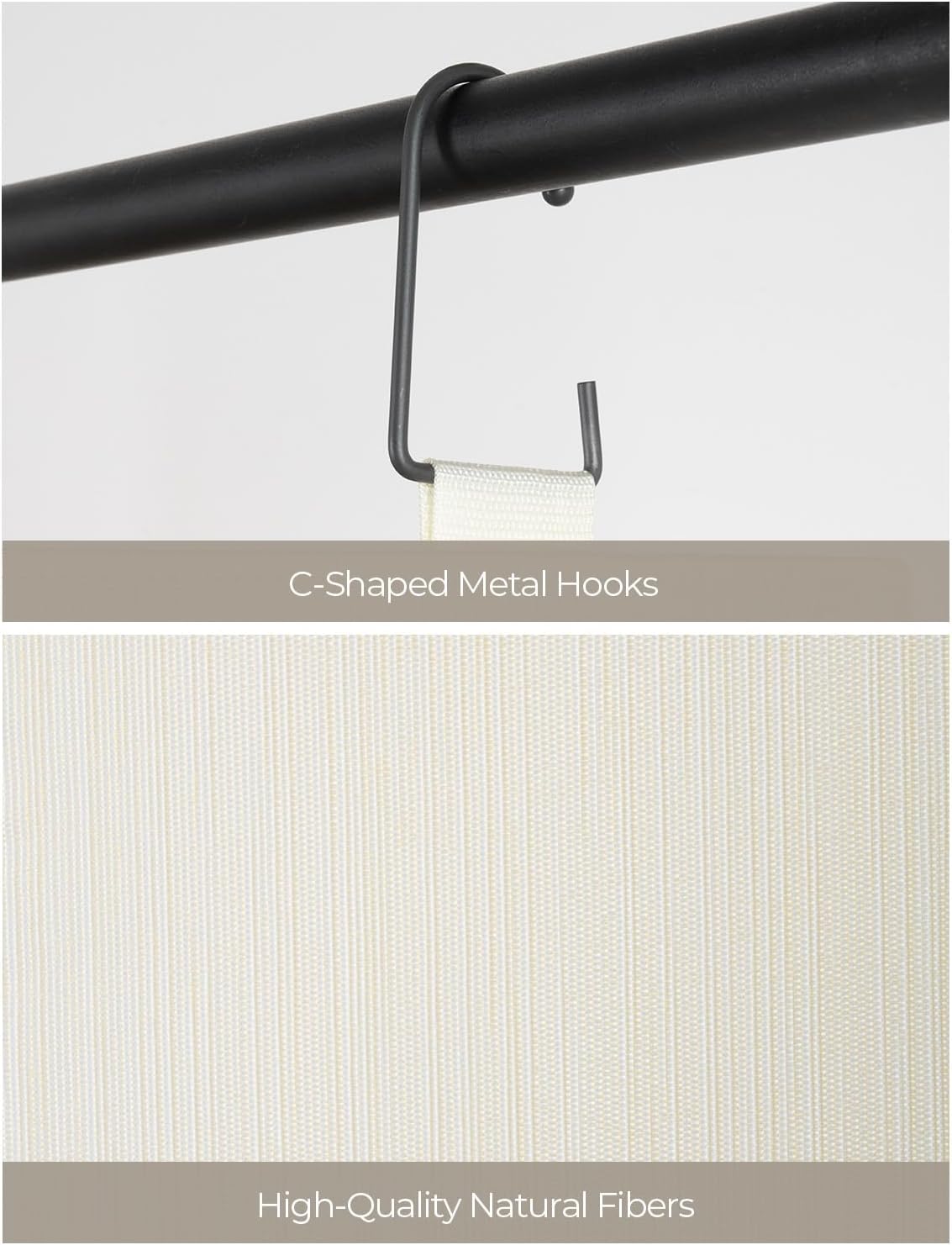 StorageWorks Hanging Closet Organizer, 3-Shelf Hanging Closet Shelves with Top Shelf, 19 ¾"W x 12" D x 31" H, Extra-Large Space, Ivory White