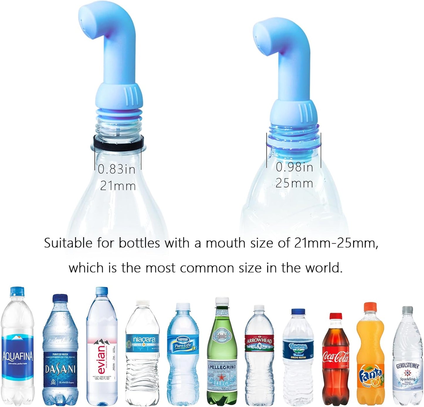 3 Pack Portable Bidet for Toilet, Travel, Hiking, Camping, Compatible with Every Bottle, Shattaf Bidet Sprayer