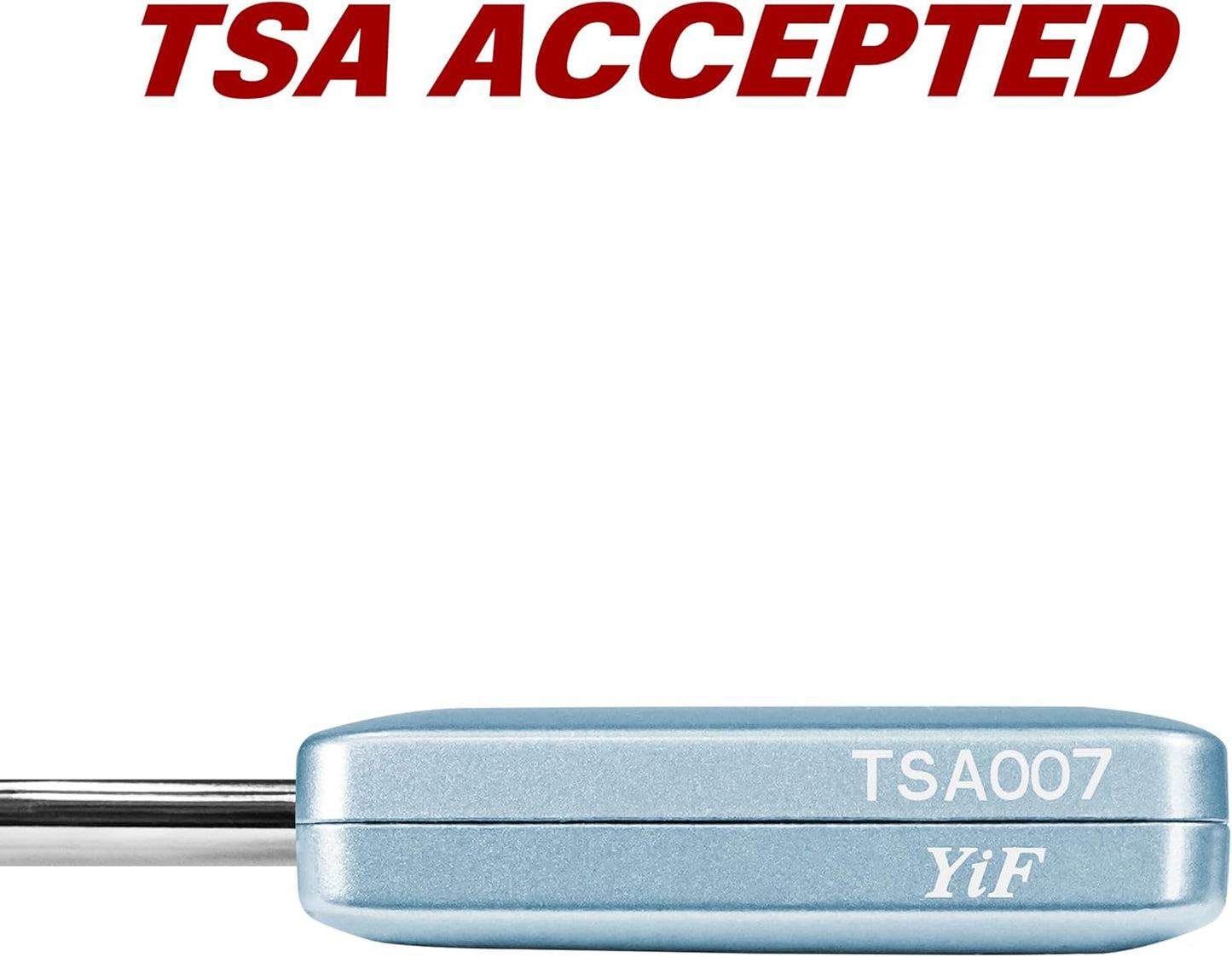 BV TSA Accepted Luggage Travel Lock, Set-Your-Own Combination Lock for School Gym Locker, Luggage Suitcase Baggage Locks, Filing Cabinets, Toolbox, Case (Arctic Blue, 2 Pack)