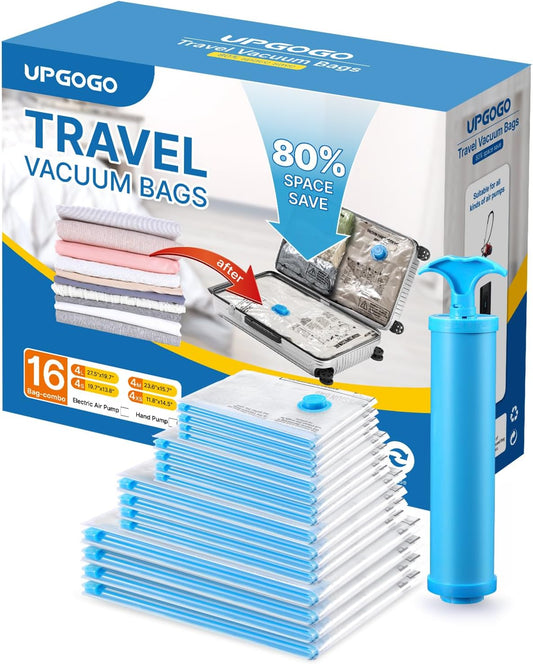 Vacuum Bags for Travel, Space Saver Vacuum Storage Combo (16 Pack)