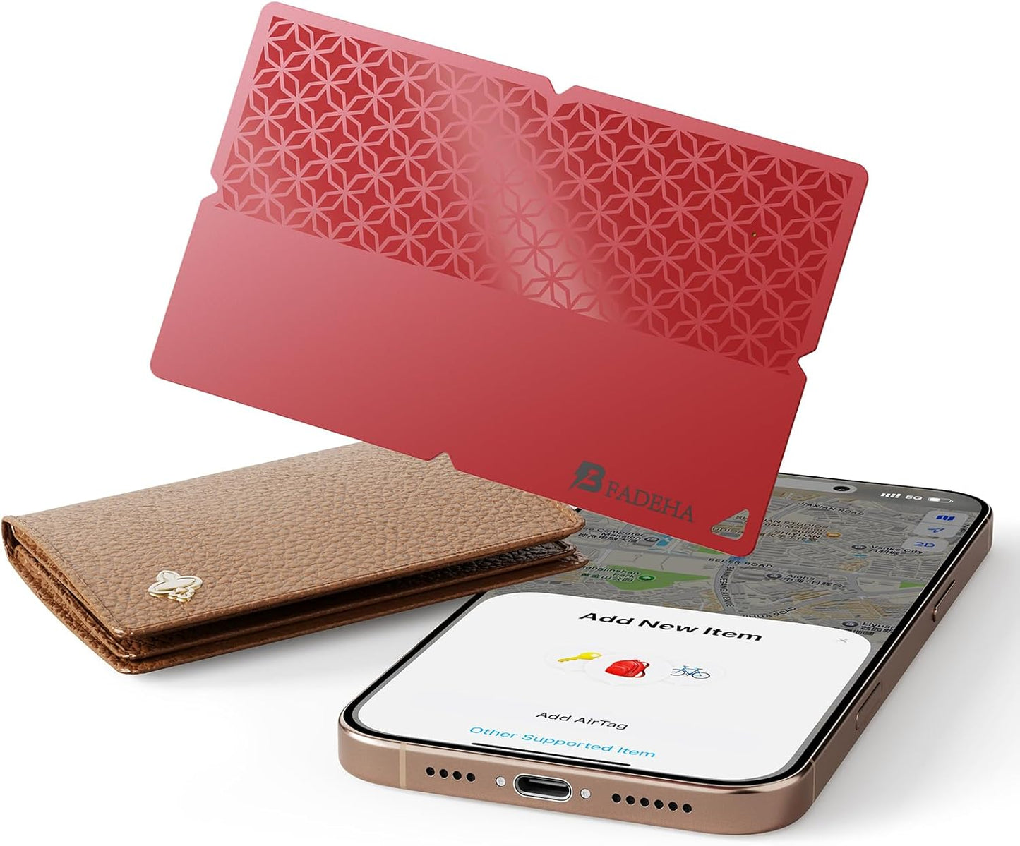 2025 [Apple MFi Certified] (iOS Only) Bluetooth Tracker Smart Finder for Apple Find My, iPhone Card Wallet Finder GPS Tracker, 5-10 Years Battery, Keys Finder and Item Locator for Keys, Bags, Passport