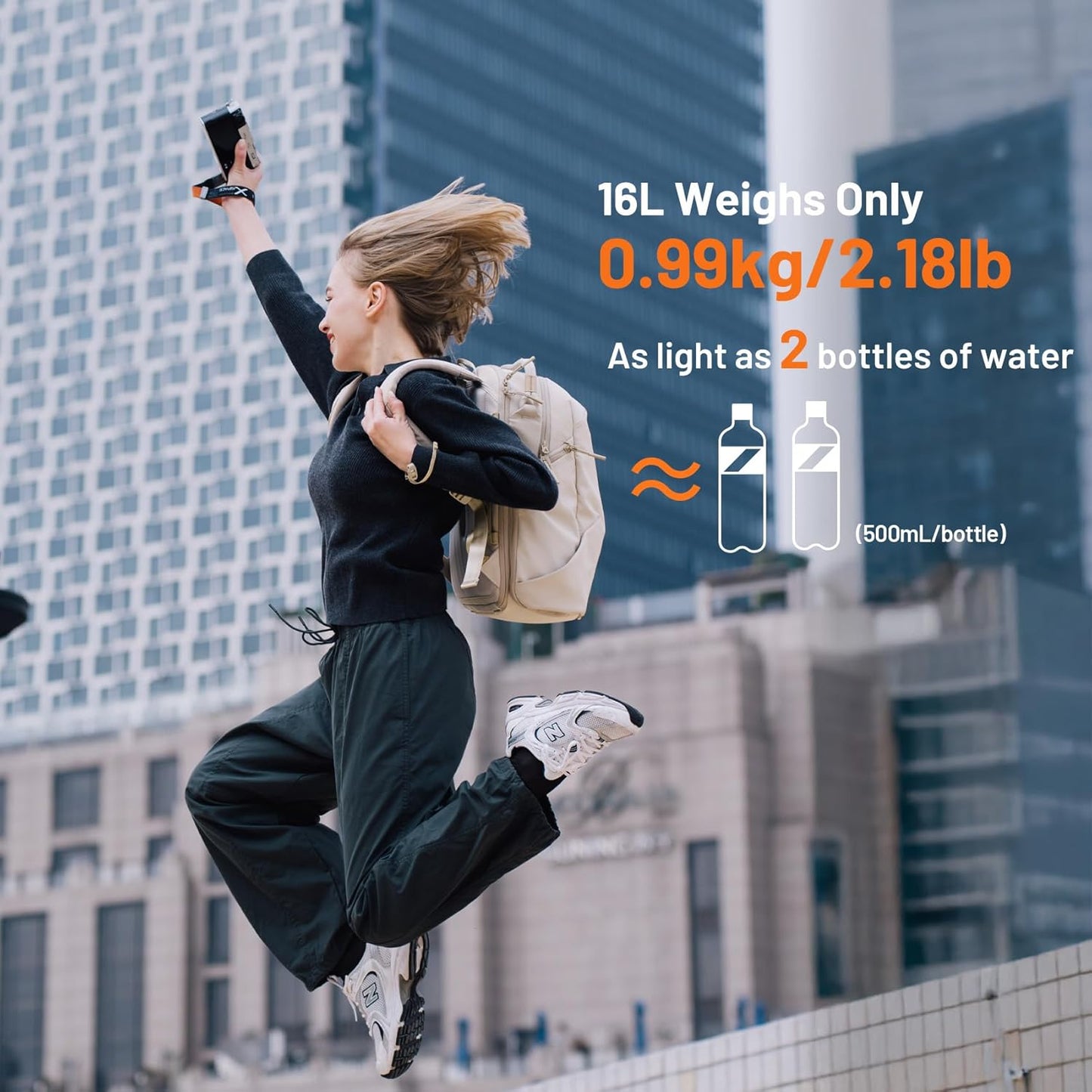 PGYTECH OneGo Lite 16L Camera Backpack Water-Resistant DSLR/Mirrorless Bag for Sony/Canon/Fujifilm, Drone Backpack, Tripod Mount Travel & Weekend Photography Pack for 14" Laptop (Cream)