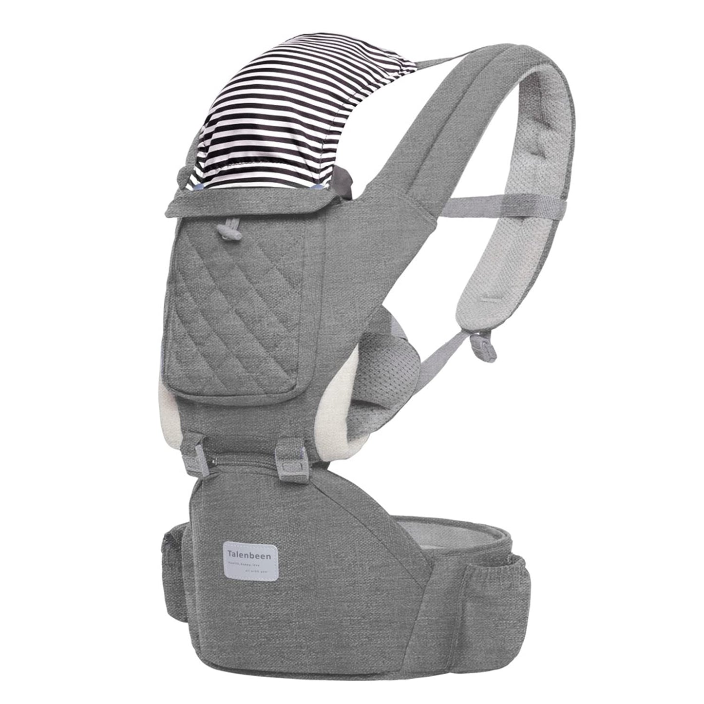 Baby Carrier, 6-in-1 Newborn to Toddler, Carrier with Hip Seat Lumbar Support 7-41 lbs, Adjustable Baby Holder Carrier for All Seasons & Positions