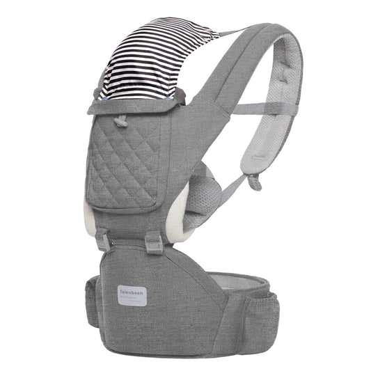 Baby Carrier, 6-in-1 Newborn to Toddler, Carrier with Hip Seat Lumbar Support 7-41 lbs, Adjustable Baby Holder Carrier for All Seasons & Positions