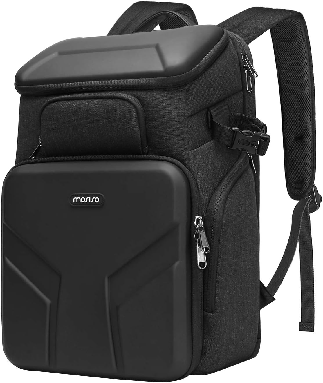 MOSISO Camera Backpack,DSLR/SLR/Mirrorless Photography Waterproof 17.3 inch Camera Bag with Front Hard Shell&Laptop Compartment&Tripod Holder&Rain Cover Compatible with Canon/Nikon/Sony, Space Gray