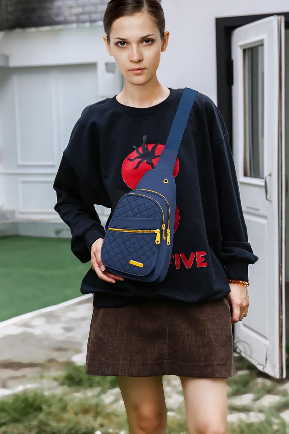 Small Sling Bag For Women Men Casual Crossbody Sling Backpack