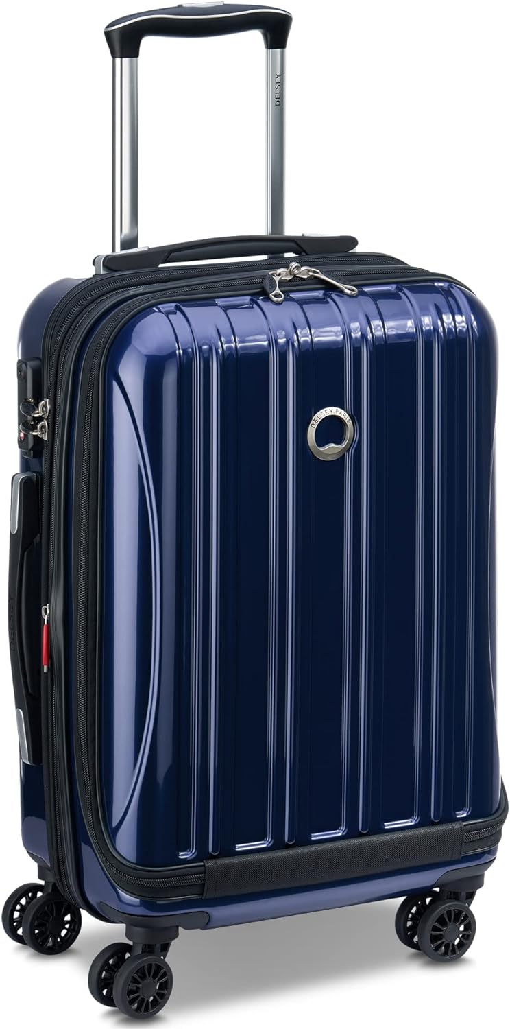 DELSEY PARIS Helium Aero Hardside Expandable Luggage with Spinner Wheels, Blue Cobalt, 2-Piece Set (19/24)