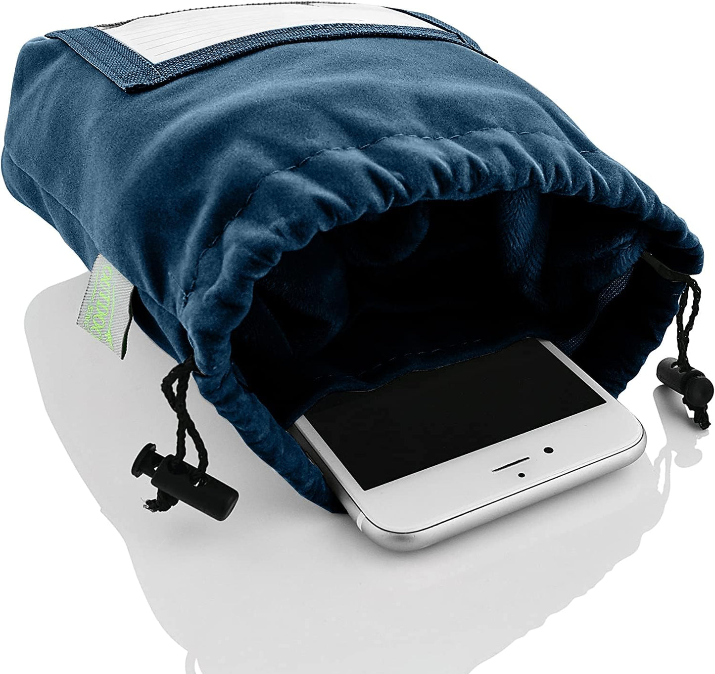 Inflatable Travel Neck Pillow: Extra-Soft, Cushion. for Airplanes, Trains, Cars, Portable Travel Accessory-with Carrying Pouch for Cell Phone and Passport Etc. (Blue 2 Pack)