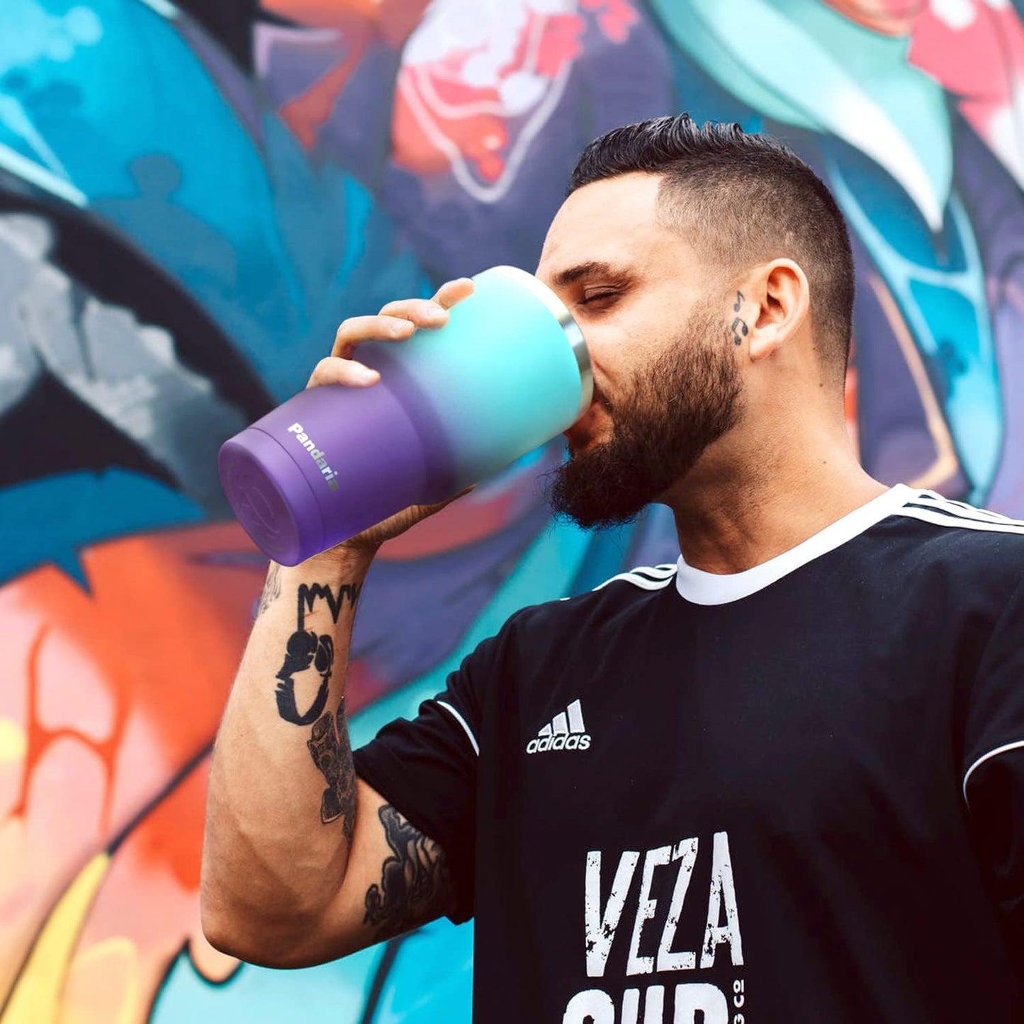 30 oz insulated tumbler with lid and straw, Reusable Spill Proof & Leak Proof Tumbler for Hot and Cold Beverages, Ideal for Iced coffee, Smoothies & Water (Sea)