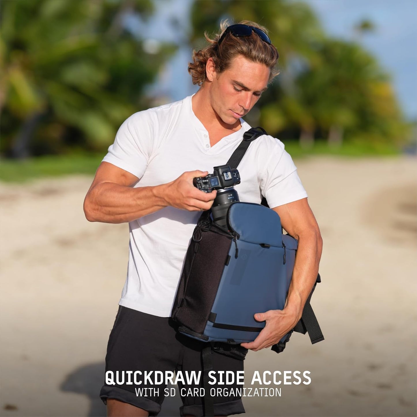 WANDRD PRVKE Lite: Weather-Resistant Travel & Camera Backpack with Laptop Sleeve, Quick Side Access, Clamshell Opening – Ideal Photography & Travel Bag