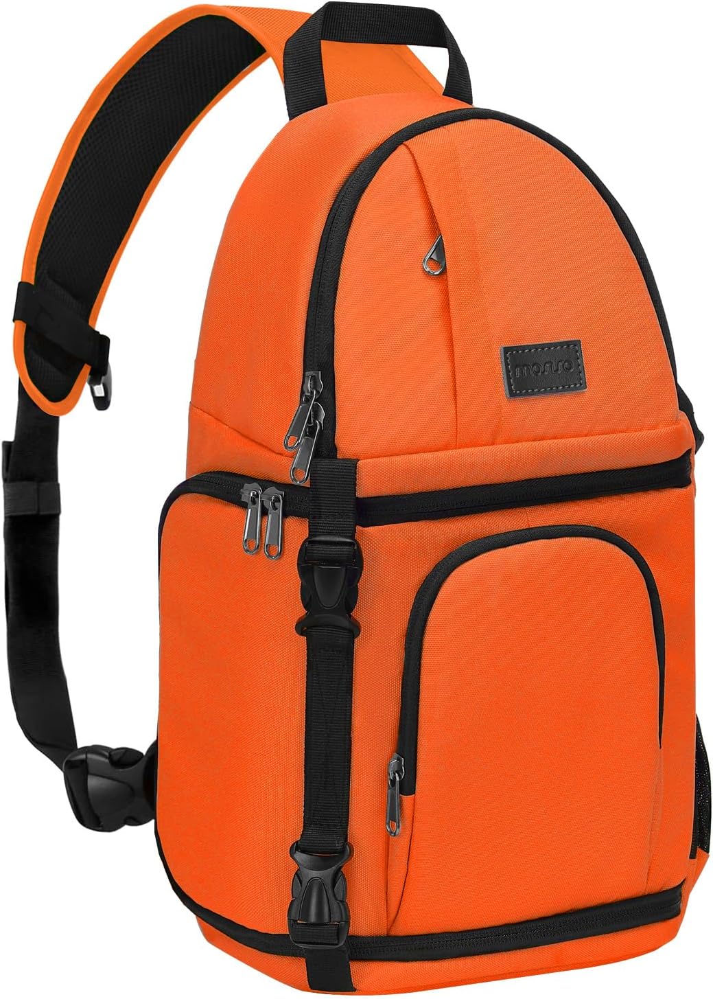 MOSISO Camera Sling Bag, DSLR/SLR/Mirrorless Camera Backpack Case Shockproof Photography Backpack with Tripod Holder & Removable Modular Inserts Compatible with Canon/Nikon/Sony/Fuji