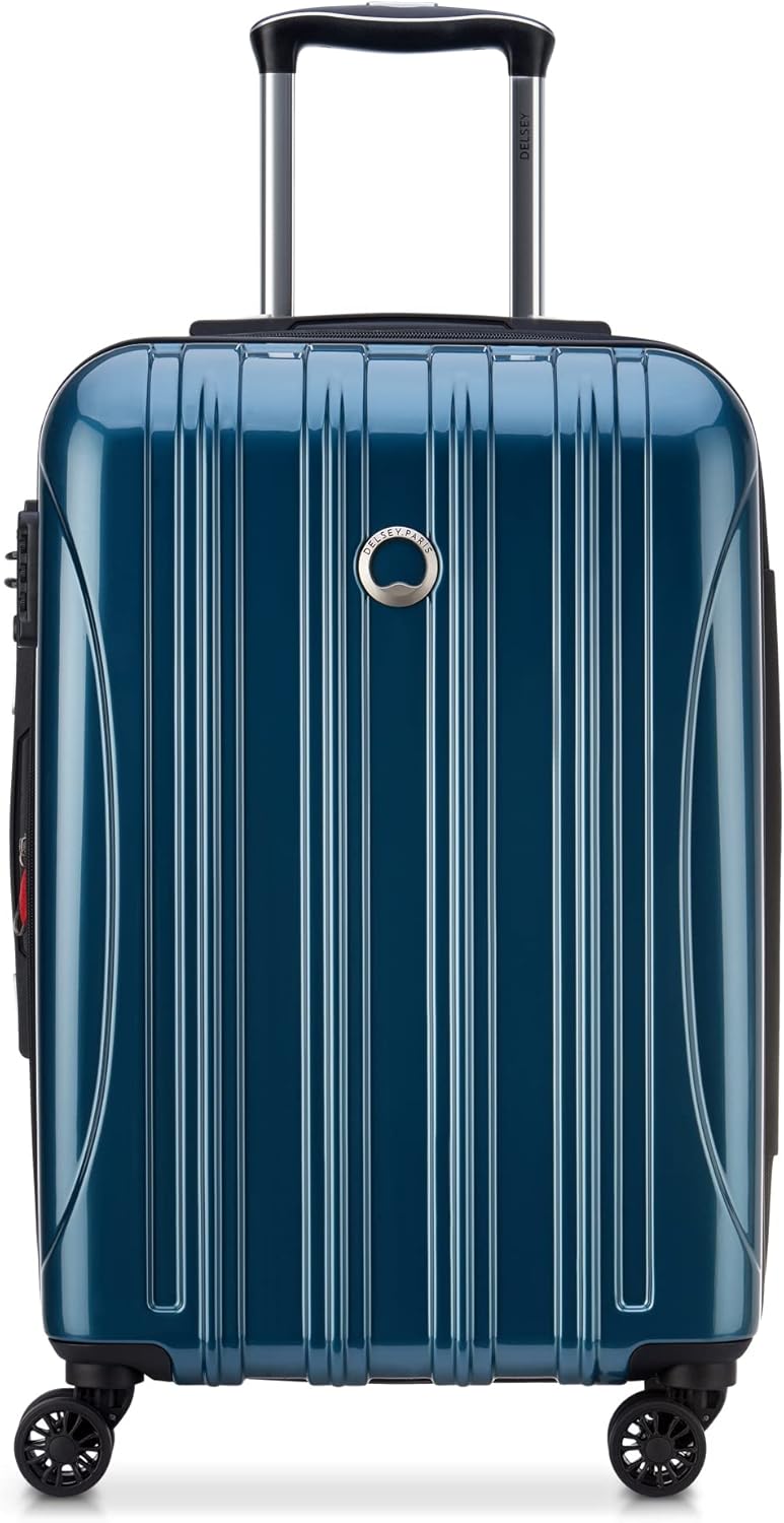 DELSEY PARIS Helium Aero Hardside Expandable Luggage with Spinner Wheels, Teal, 2-Piece Set (21/24)