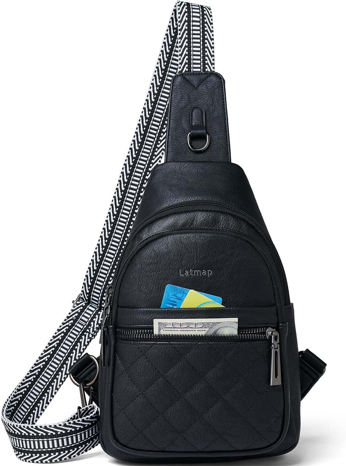 Sling Bag For Women Fanny Pack Crossbody Travel Shoulder Belt Bags Tote Backpack Purse Faux Leather