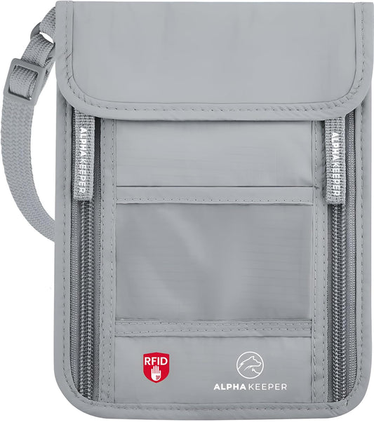 Neck Wallet, Travel Pouch For Passport Holder And Documents, Travel Neck Wallet For Traveling Women.