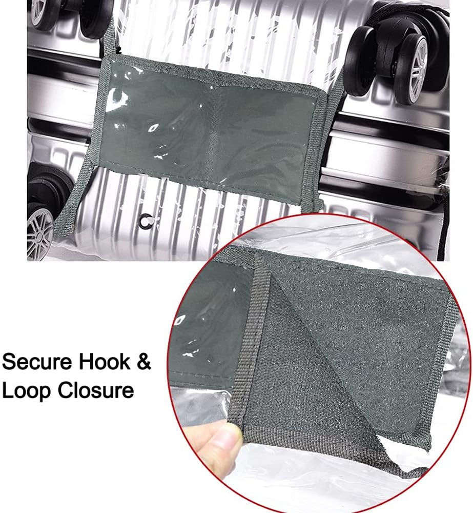 24 Inch Luggage Covers for Suitcase TSA Approved,Carry On Luggage Cover Protector Suitable 24-25 inch Full Clear 3mm Thickness Protector PVC Clear Suitable for Long Travel Accessories