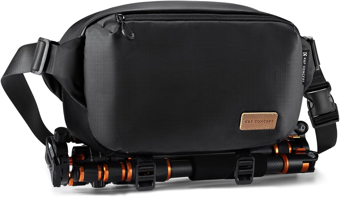 K&F Concept 2 in 1 Sling Bag Everyday Shoulder Bag & Multifunction Photography Crossbody Camera DSLR Backpack Portable Bag