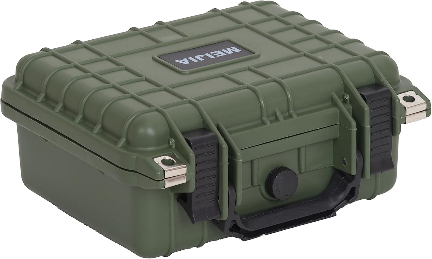 MEIJIA Portable All Weather IP67 Waterproof Protective Case,Hard Camera Case,Dry Case with Customizable Foam,Fit Use Of Drones,Camera,Equipments,10.62 x9.68x4.87inches