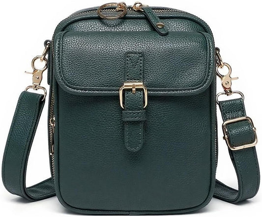 1060 Leather Crossbody Bags for Women Anti-Theft Vegan Purse with Card Slots, Travel Shoulder Bag, Waterproof Crossbody Purse