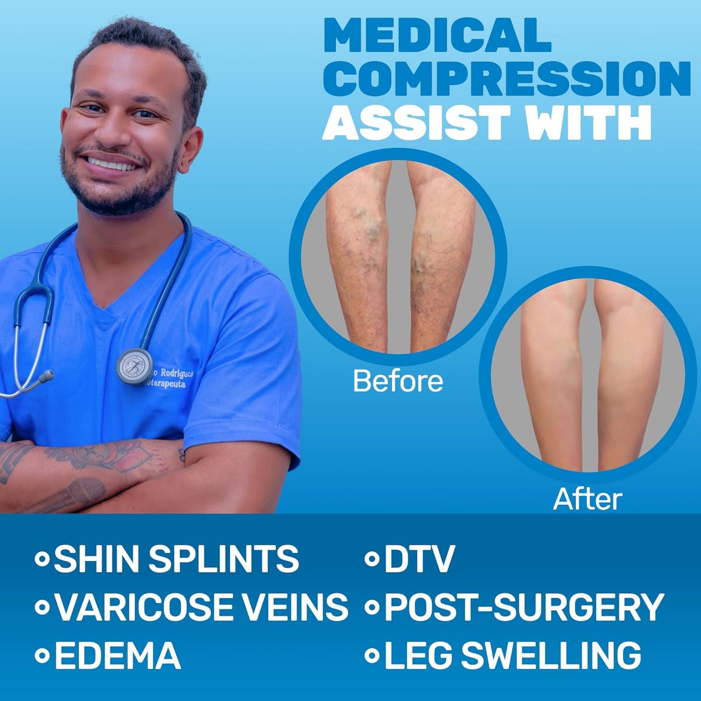 (3 Pairs - Closed Toe) Wide Calves Sheer Compression Socks for Women 15-20mmHg - Womens Compression Stockings for Circulation during Sport, Work, Travel, Flight - Nude, 4X-Large - A101NU7-3