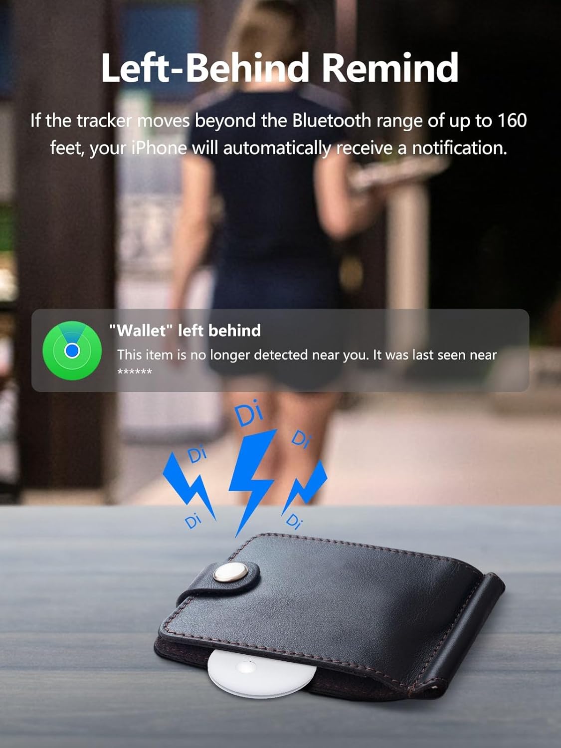 Tracker Tags, Item Finder Work with Apple Find My (iOS Only), Tracking Device Locator Smart Tag for Luggage, Keys, Wallet, Bike, Pets, Bags (White, 1 Pack)