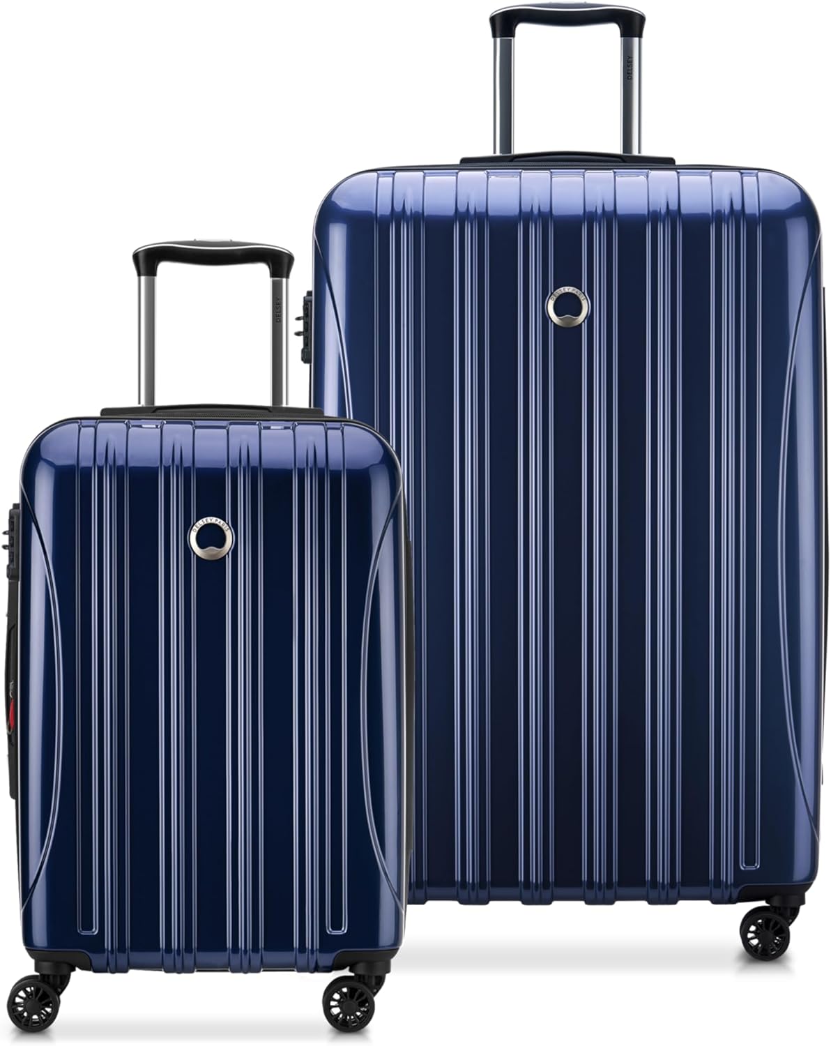DELSEY PARIS Helium Aero Hardside Expandable Luggage with Spinner Wheels, Blue Cobalt, 2-Piece Set (21/28)