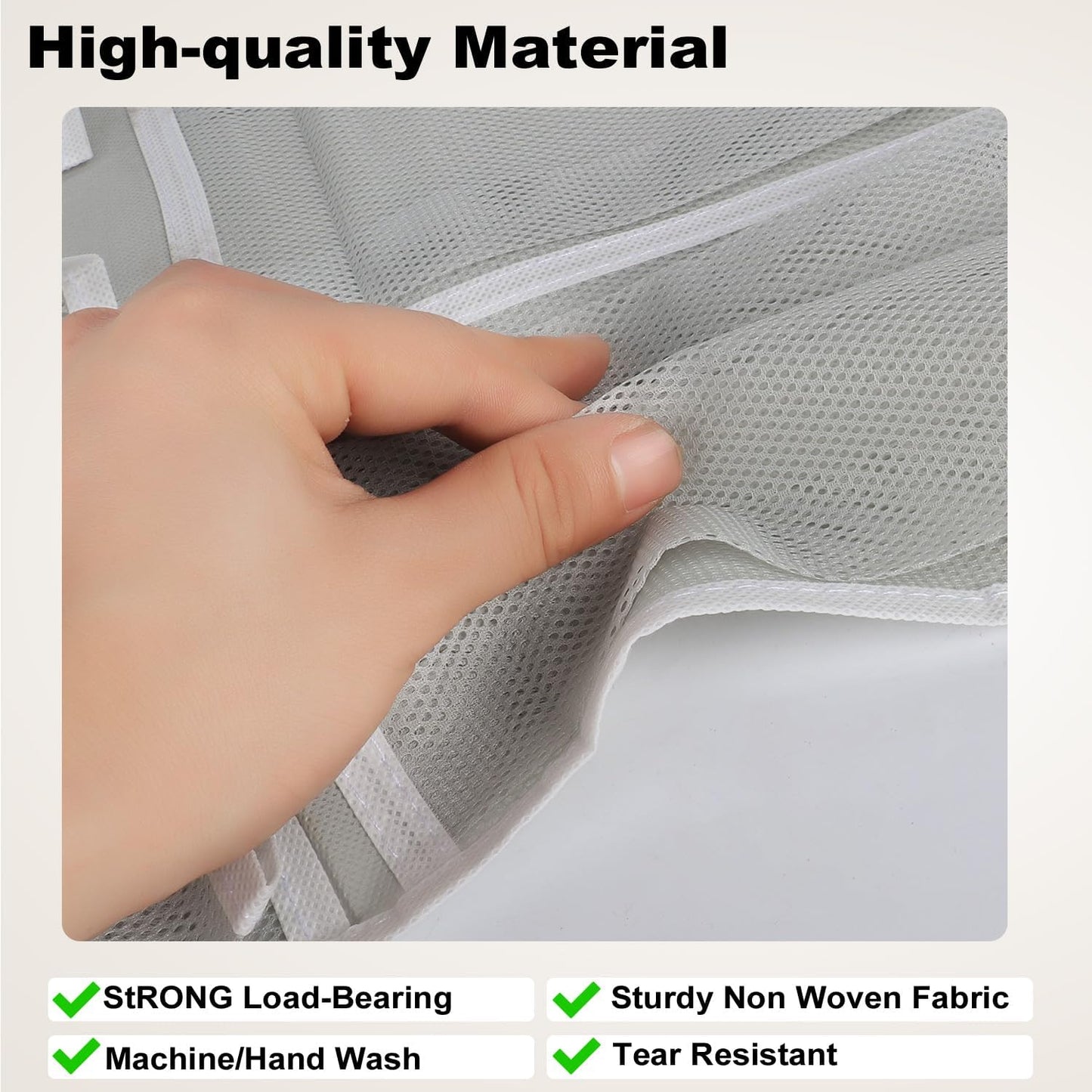 Over the Door 12 Pocket Hanging Shoe Organizer, Gray