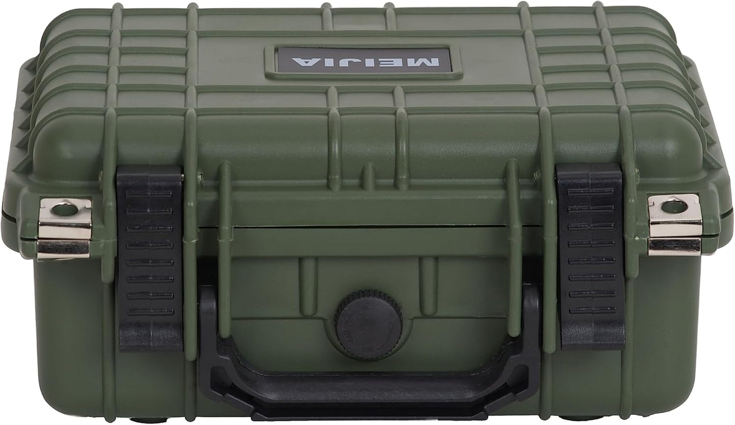 MEIJIA Portable All Weather IP67 Waterproof Protective Case,Hard Camera Case,Dry Case with Customizable Foam,Fit Use Of Drones,Camera,Equipments,10.62 x9.68x4.87inches