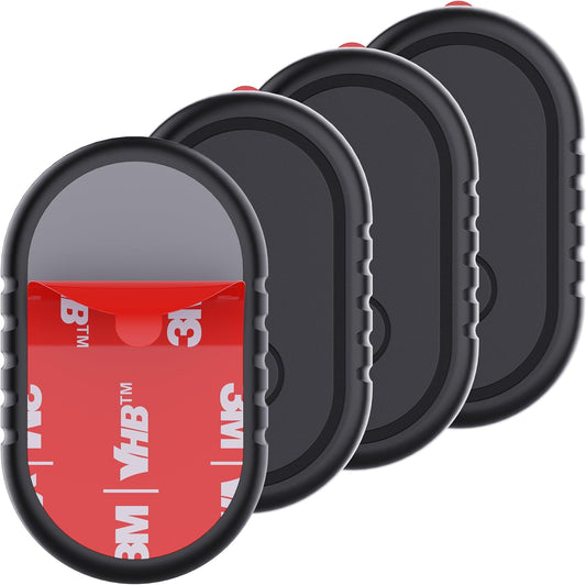 4 Pack for Samsung Smart Tag 2 Adhesive Mount, ABS Waterproof Case with 3M Adhesive Sticker Stick on Car/Bike/Luggage & More for Galaxy Smart Tag 2, Hidden Smarttag2 Full Protective Holder Anti-Lost