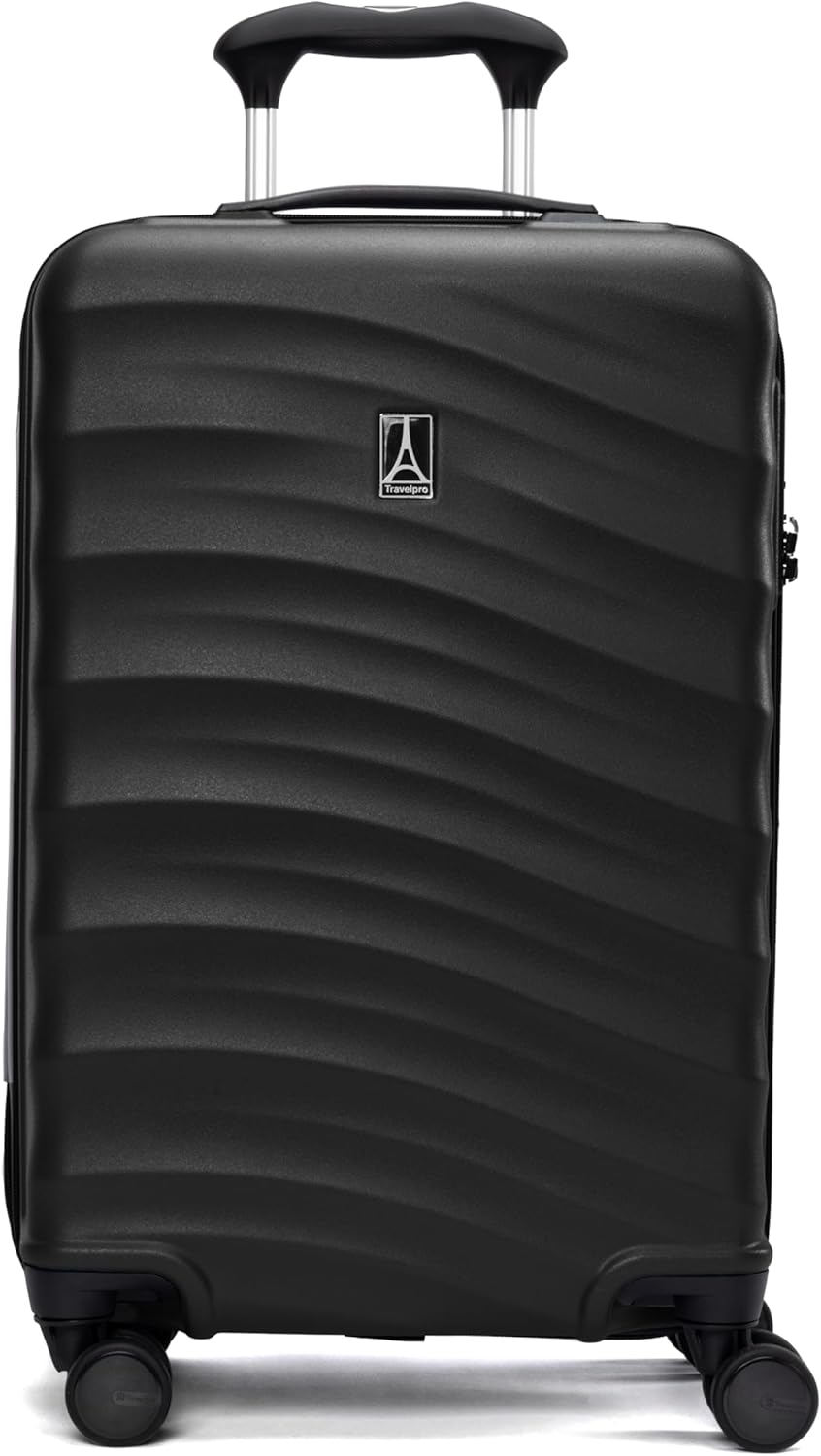 Travelpro Maxlite Air V2 Hardside Expandable Carry on Luggage, 8 Spinner Wheels, Lightweight Hard Shell Suitcase, TSA lock, Black, Carry On 21-Inch