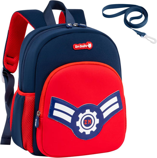 Padgene Toddler Harness Backpacks Safety Leash Kids Anti Lost Kindergarten Preschool Backpack Neoprene Lightweight Animal Schoolbag 3D Cartoon Dinasour Mini Travel Bag for Boys Girls Ages 3-5