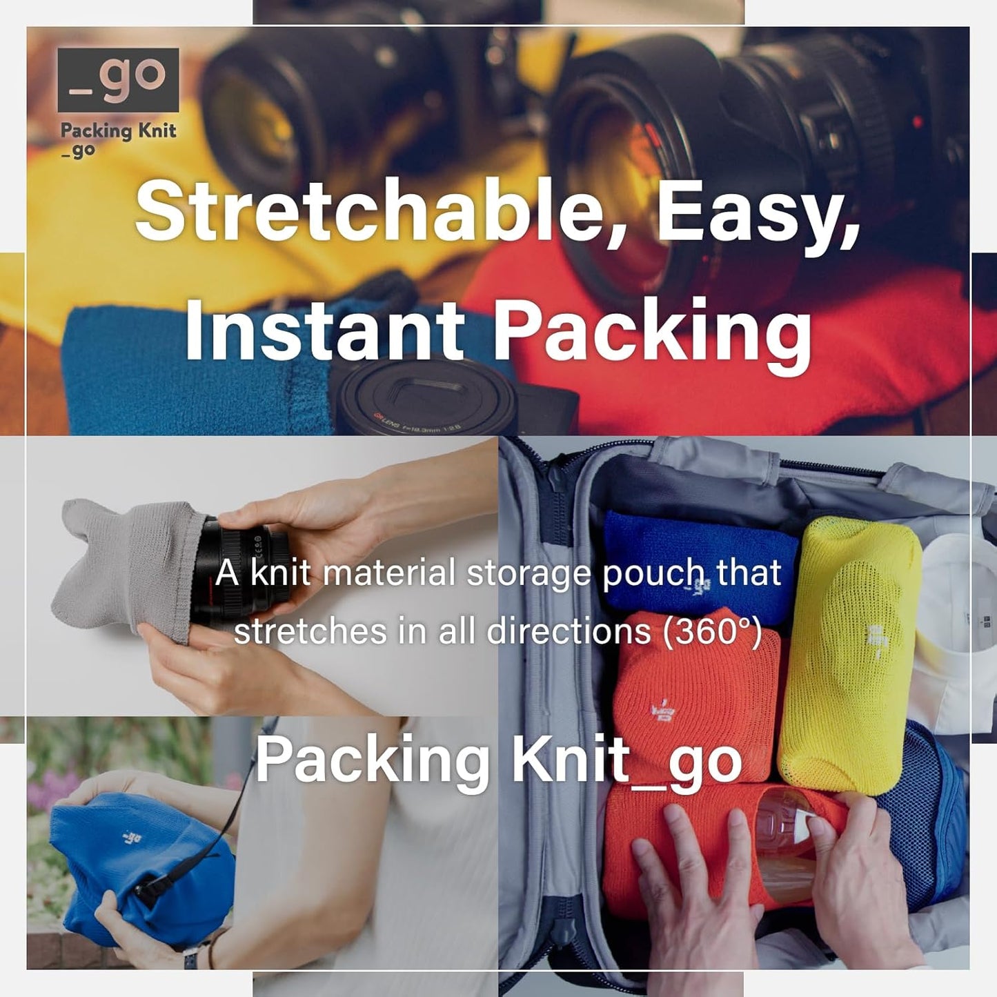 Camera Cover, Square W, Made in Japan, M size, Yellow